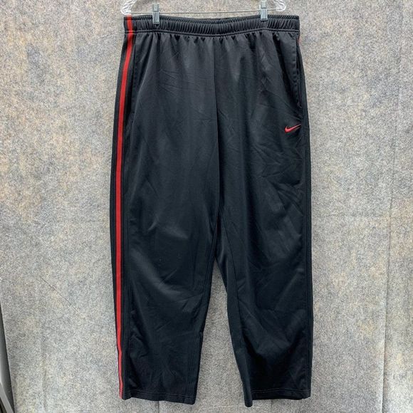 Nike Sweatpants Men XXL Adult Black Joggers Outdoor Pockets Pants Therma Knit